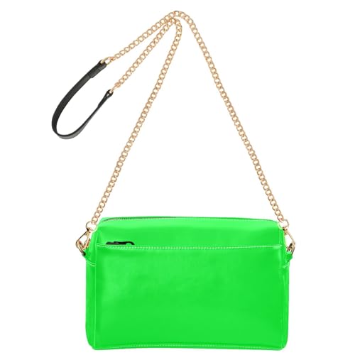 Hrzdove Brown Crossbody Purses for Women Leather Coss Body Phone Purses Women's Handbags Shoulder Bags, Neon Green