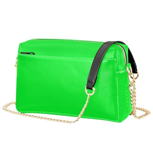 Hrzdove Brown Crossbody Purses for Women Leather Coss Body Phone Purses Women's Handbags Shoulder Bags, Neon Green