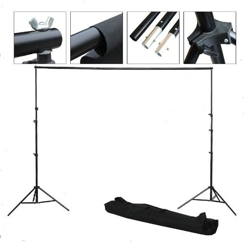 CanadianStudio Upgraded Photo Studio Continuous Umbrella 1000 watt equivalent output Lighting kit Black/White/Green High Key Muslin Backdrop Stand light Kit for Portrait Photography,Studio and Video Shooting