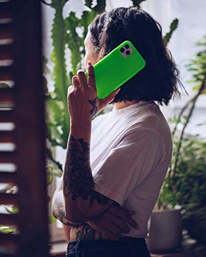 FELONY CASE - iPhone 13 / iPhone14 Case - Neon Green Silicone Phone Cover | Liquid Silicone with Anti-Scratch Microfiber Lining, 360° Shockproof Protective Case for Apple iPhone 13 / iPhone14