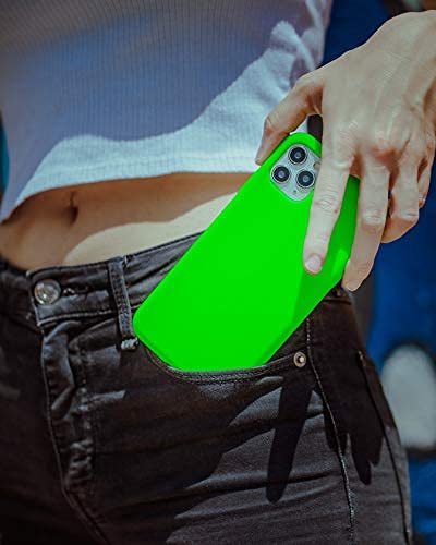 FELONY CASE - iPhone 13 / iPhone14 Case - Neon Green Silicone Phone Cover | Liquid Silicone with Anti-Scratch Microfiber Lining, 360° Shockproof Protective Case for Apple iPhone 13 / iPhone14