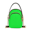 MCHIVER Crossbody Bag for Women Cell Phone Purse Wallet with Removable Chain Shoulder Handbag for Work Phone Travel Passport, Neon Green