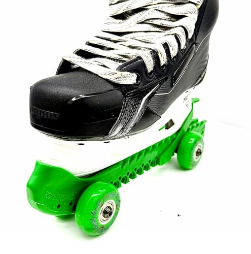 RollerGard Hockey Ice Skate Guards, One Size Fits Most, Neon Green