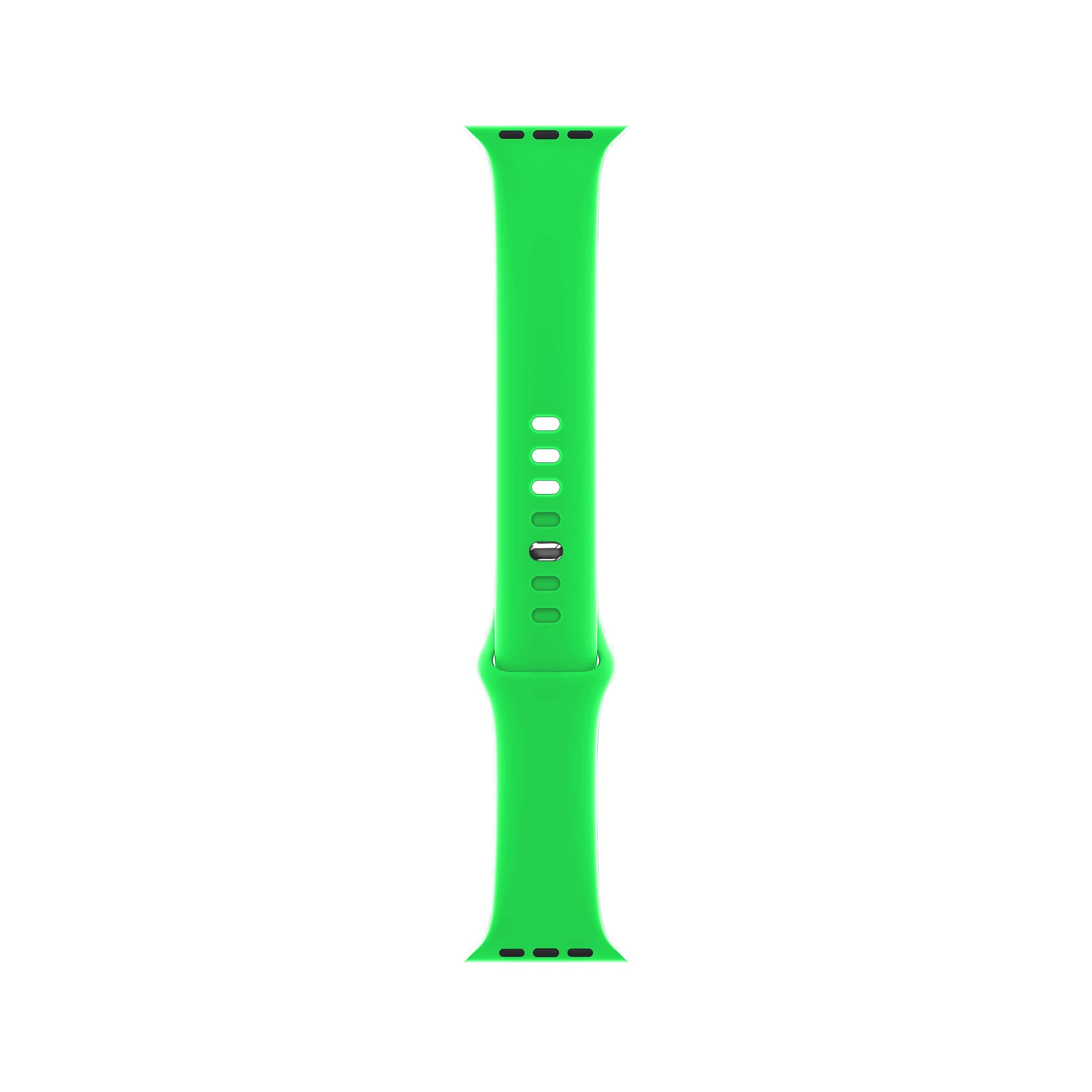 DONEGANI SB for Apple Watch Strap Band Se Ultra 2 Women 40mm 44mm 46mm 42mm 45mm 41mm 38mm 49mm Series 10 9 8 7 6 5 4 3 Bracelet Men Sport Silicone Fluorescent Green