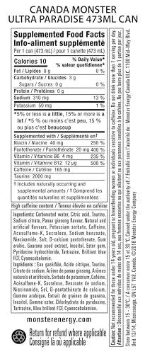 Monster Energy, Ultra Paradise, 473mL Can, Pack of 12