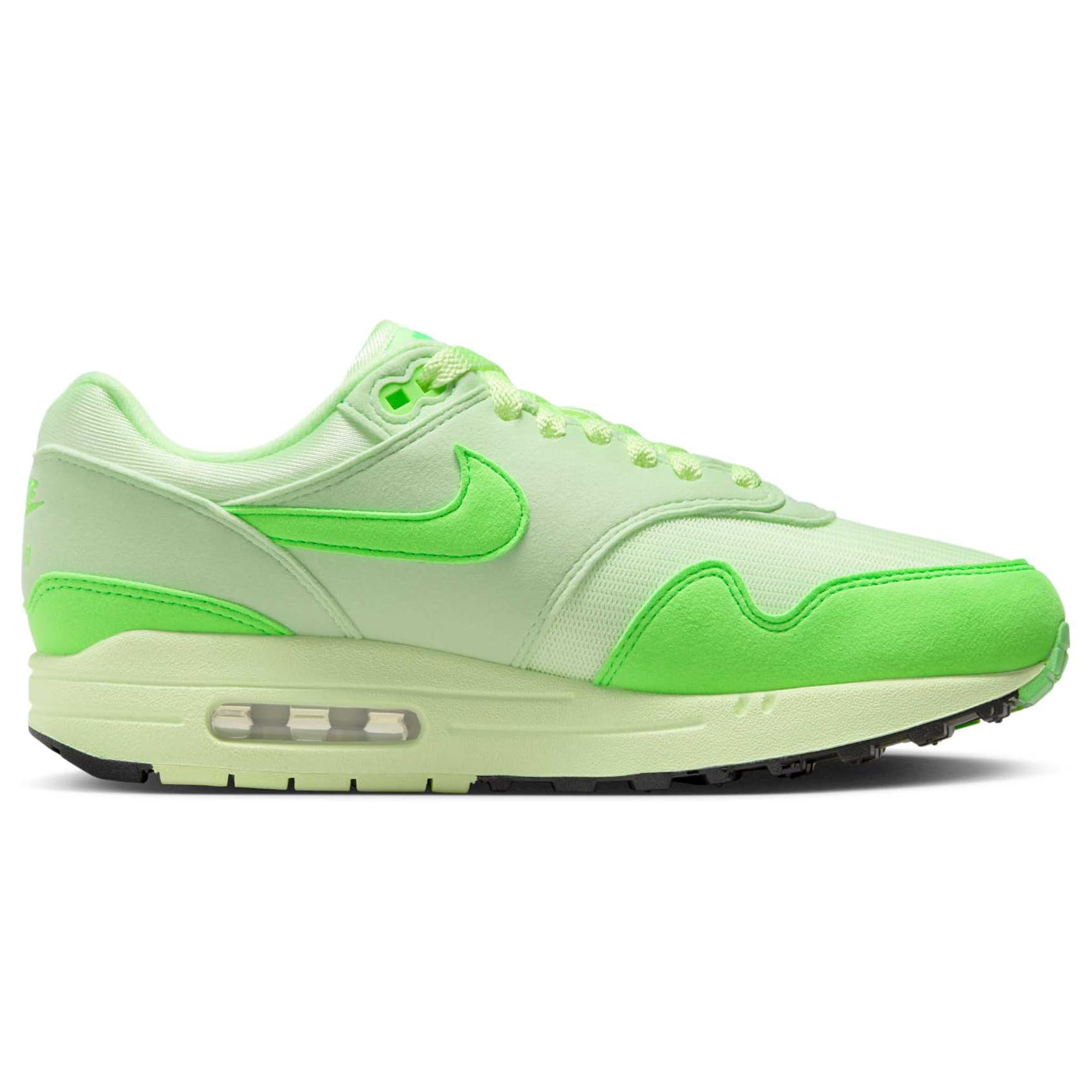 Nike Women's Air Max 1 '87 Shoes, Vapor Green/Barely Volt/Black/Green Strike, Size 7