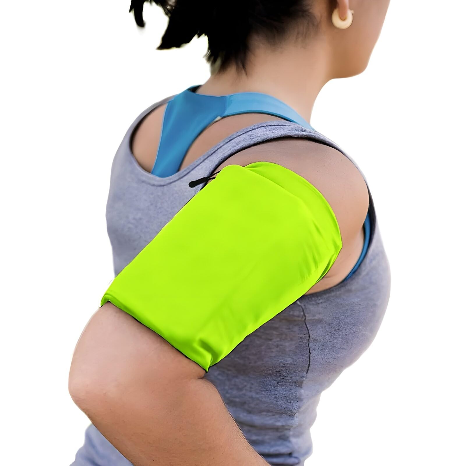 MMOBIEL Phone Holder for Running Stretchable - Size M - Armband 8-12inches Arm Circumference - Sports Armband Arm Phone Holder for Running, Cycling and Other Sports for All Phones - Neon Green