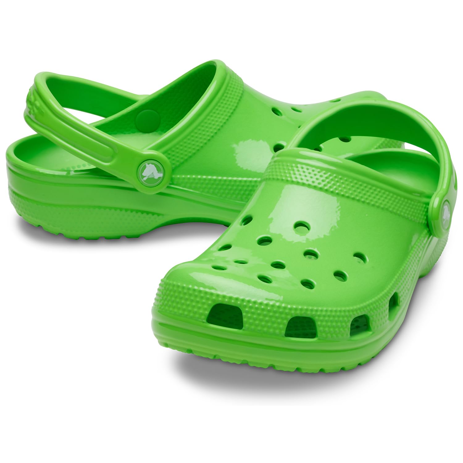 Crocs Unisex-Adult Classic Clog, Clogs for Women and Men, Green Slime, 12 Women/10 Men
