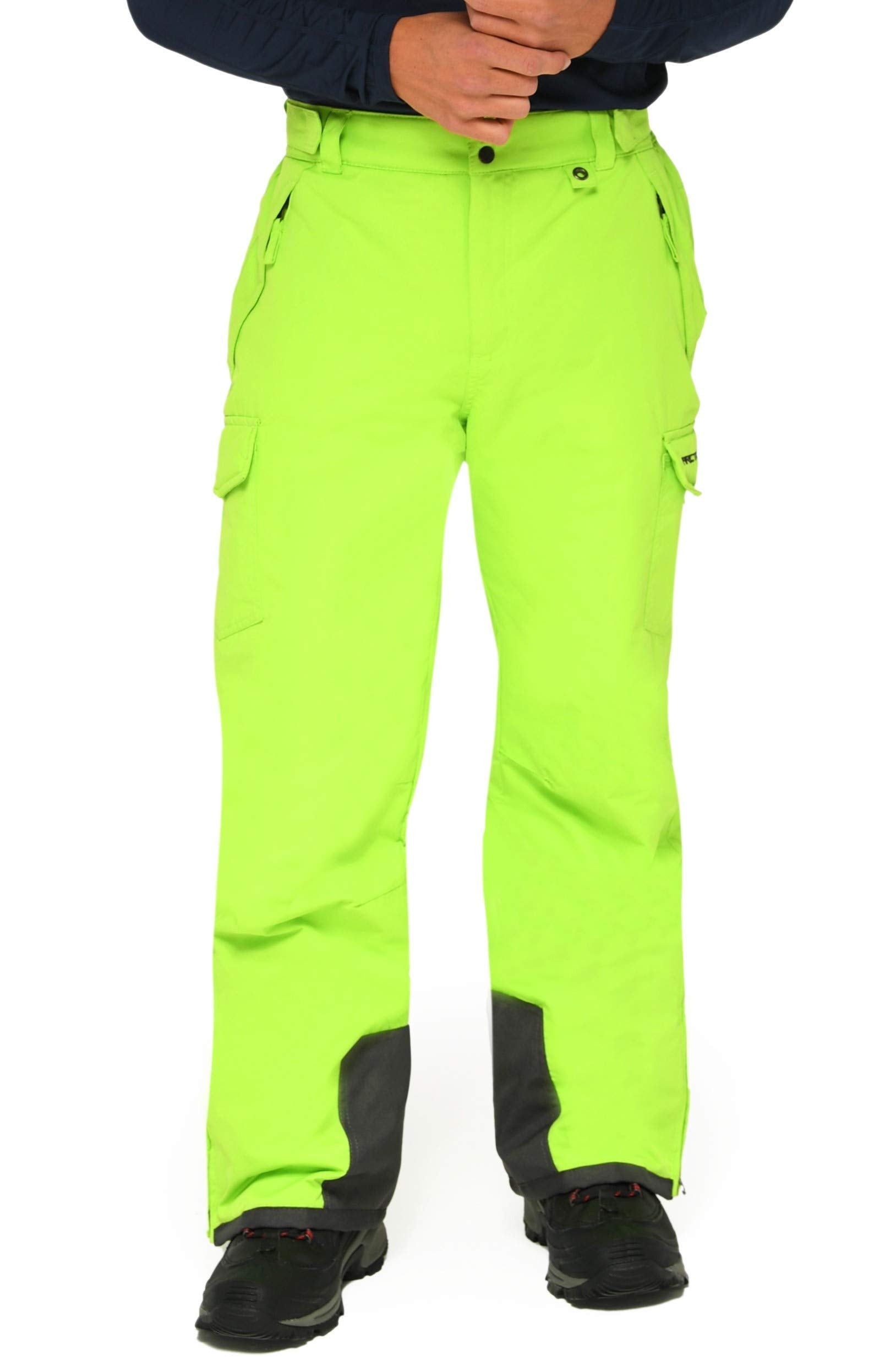 Arctix Men's Snow Sports Cargo Pants, Lime Green, Large (36-38W * 32L)