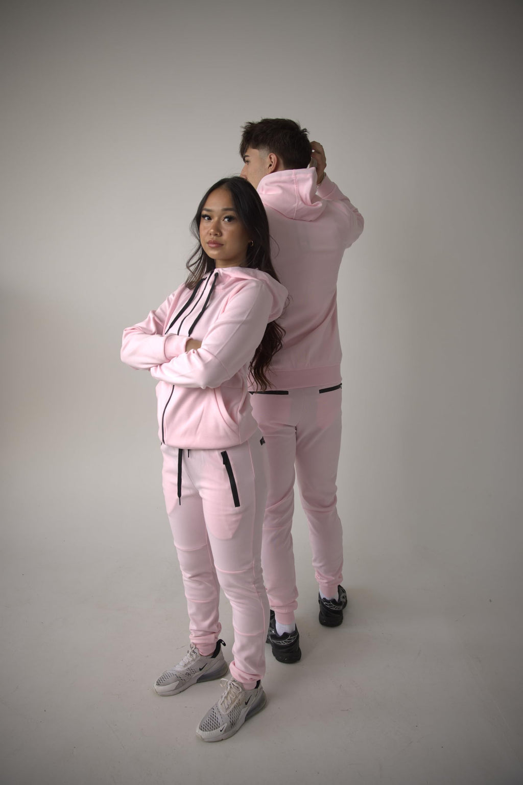 Riflessi Men's Athletic Sports Casual 2 Piece Solid Color Tracksuit Hoodie Jogger Pants Sweatsuit Set, Neon Green, 3X-Large