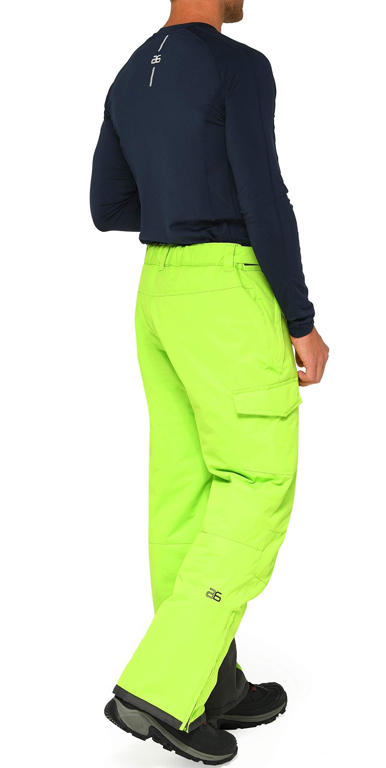 Arctix Men's Snow Sports Cargo Pants, Lime Green, Large (36-38W * 32L)