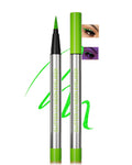Glitter UV Neon Eyeliner Pencil, Waterproof Smudge-Proof Green Eye Liner Liquid Pen, High-Pigment Shimmer Eyeliner Pen Long-Lasting Colorful Professional Makeup, Halloween Rave Party Gift for Women-05