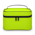 Lime Green Neon Yellow Cosmetic Bag, Travel Portable Makeup Bag for Purse Pouch Beauty Zipper Organizer Toiletry Bag for Women