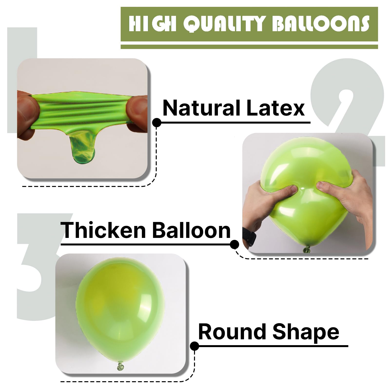 PartyWoo Lime Green Balloons 140pcs Different Sizes of 18 12 10 5 Inch Light Green Latex Balloon Arch Kit for Wedding Birthday Dinosaur Jungle Golf Football Theme Party Decorations Green-Y6