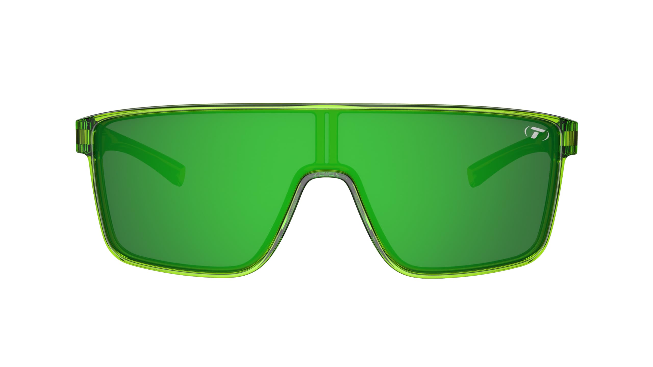 Tifosi Sanctum Sunglasses, Ideal For Cycling, Golf, Hiking, Running, Tennis & Pickleball, Lifestyle, Neon Hyper Lime (Green Mirror With With Anti Reflective Coating (Ar)), Medium-Large