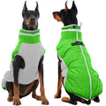 OUOBOB Dog Jackets for Large Dogs, Large Dog Winter Coat, Pet Cold Weather Coats, XXXL Pet Jacket with D-Ring, Waterproof Coat with Back Zipper, Snowsuit Labrador German Shepherd Doberman XXXL