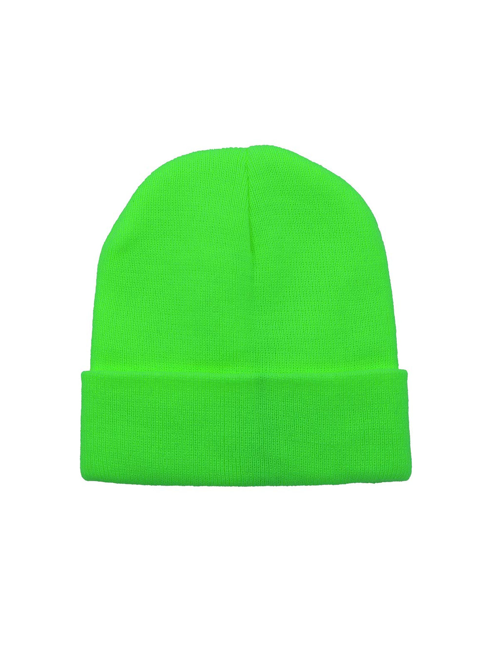 Century Star Knitting Unisex Beanie Cozy Winter Hat Stretchy Tuque Gift for Parents Men or Women 1 Pack Neon Green