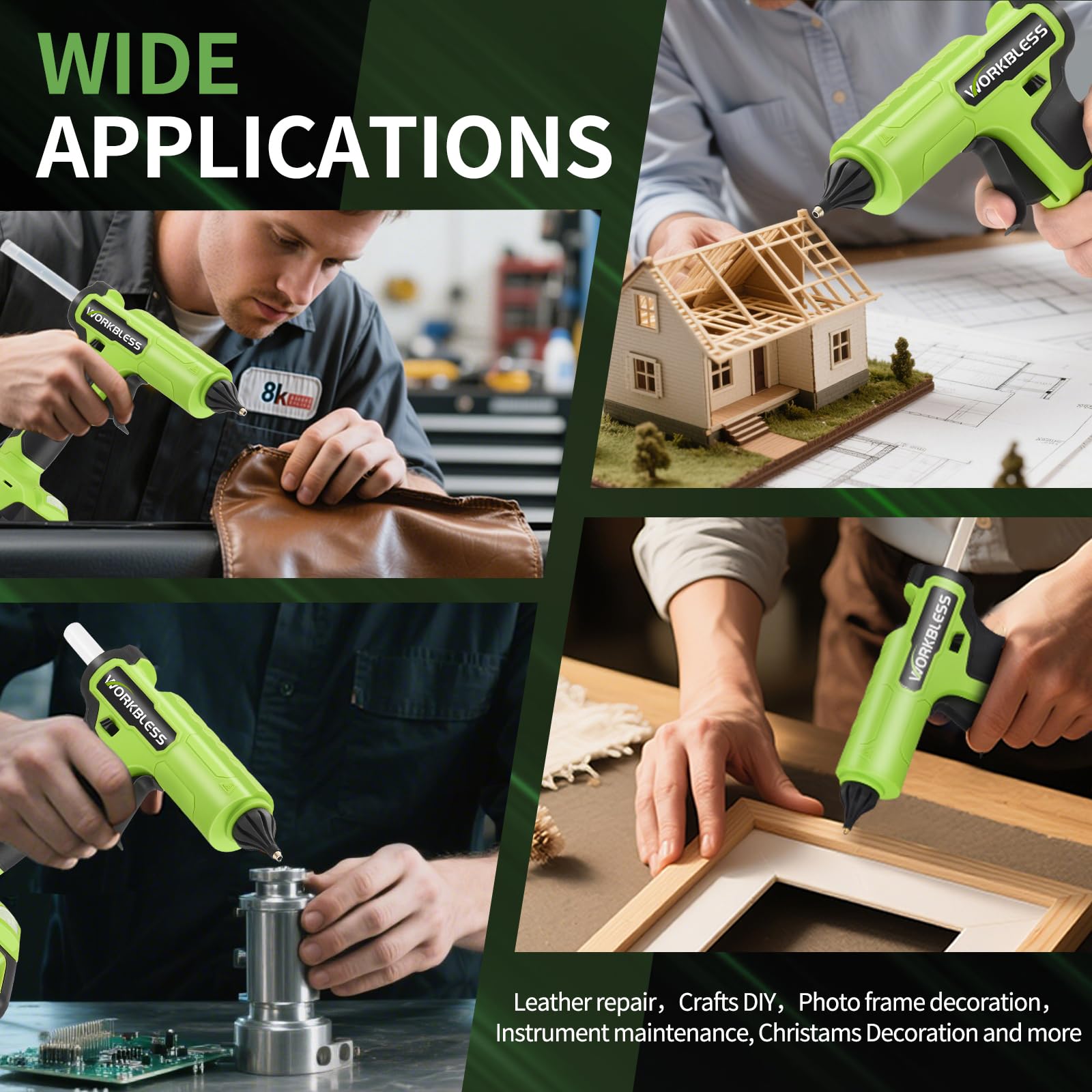 neon green Hot Glue Gun