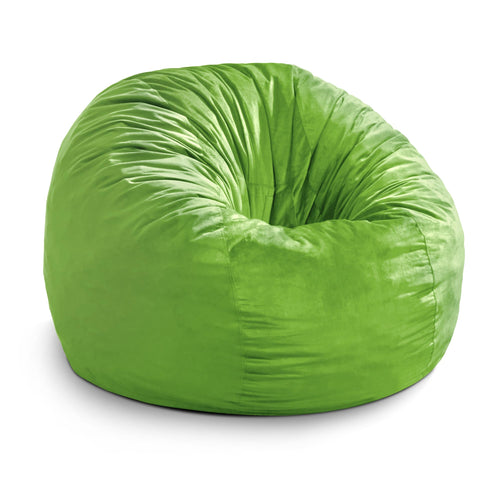 Bean Bag Chair Bean Bag Chairs for Adults Giant Bean Chairs with Velvet Cover, Large Bean Bag Chairs for Adults Beanbag Chair for Living Room, Bedroom (Lime, 3FT)