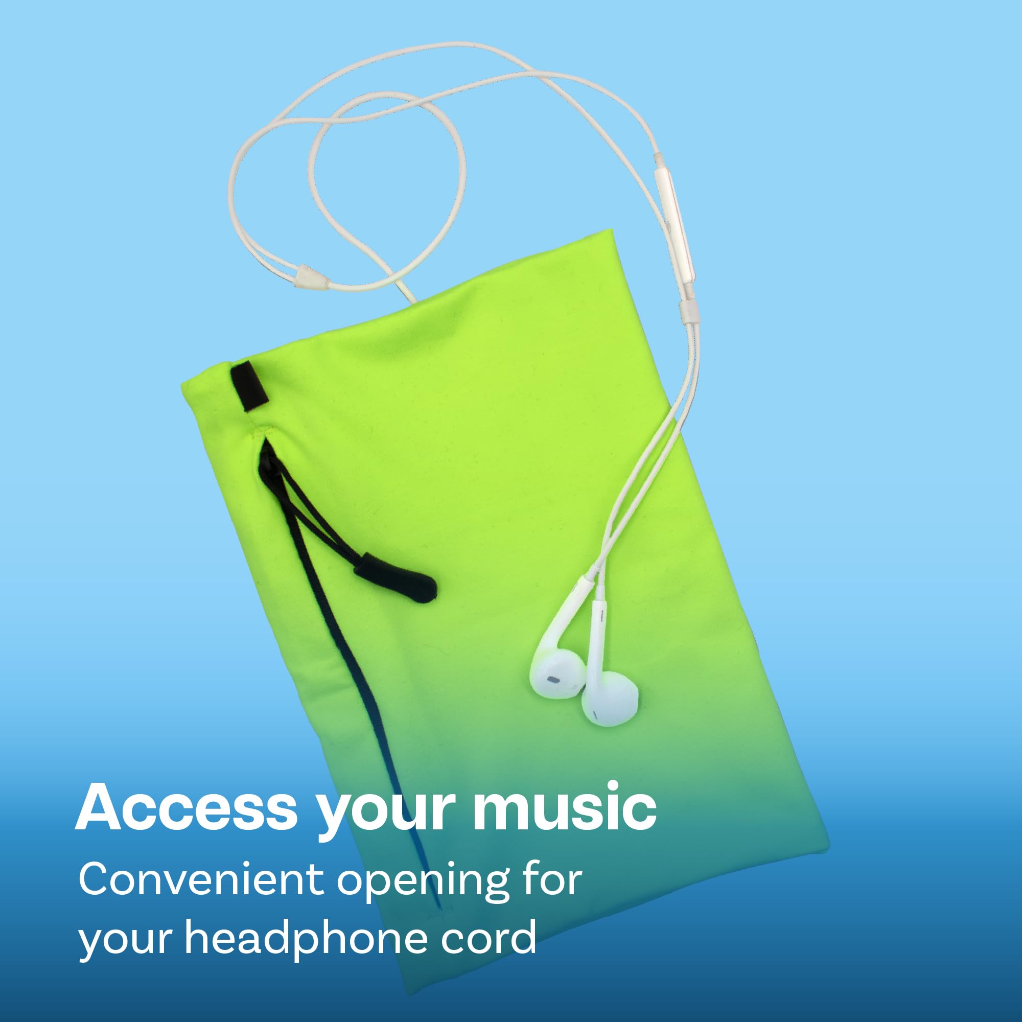 MMOBIEL Phone Holder for Running Stretchable - Size M - Armband 8-12inches Arm Circumference - Sports Armband Arm Phone Holder for Running, Cycling and Other Sports for All Phones - Neon Green