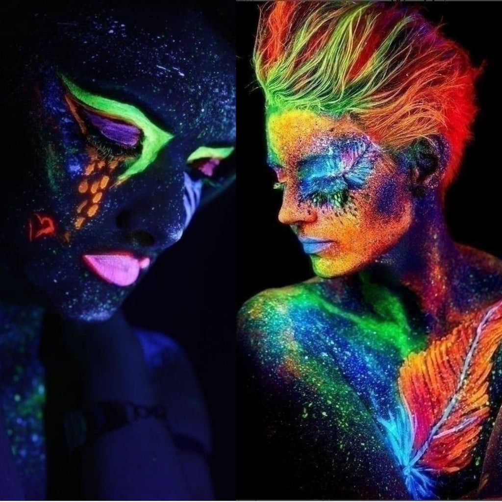 Black Light Bulbs, A19 40 Watt Equivalent E26 Base LED Blacklight, UVA Level 395-405nm, Party Bulb, Glow in The Dark for Body Paints, Neon Glow, Painting, Birthday Party, Halloween, Christmas - 2 Pack