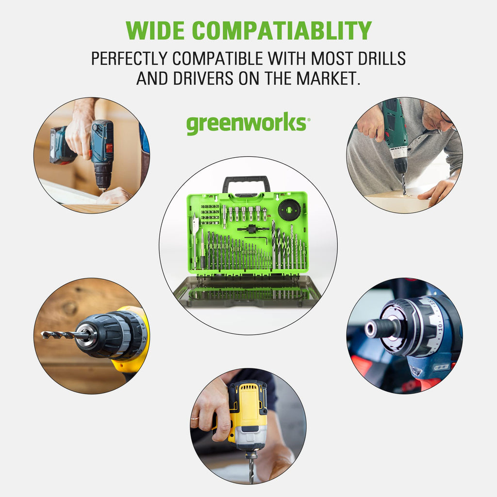 Neon green 60 Piece Bit Set with