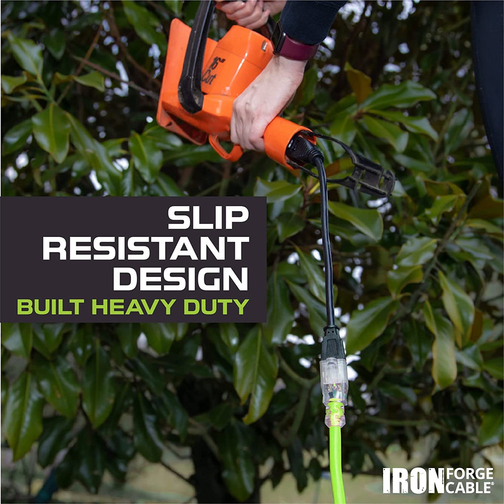 neon green 25 Ft Outdoor Extension Cord