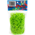 RAINBOW LOOM Neon Green Rubber Bands with 24 C-Clips (600 Count)