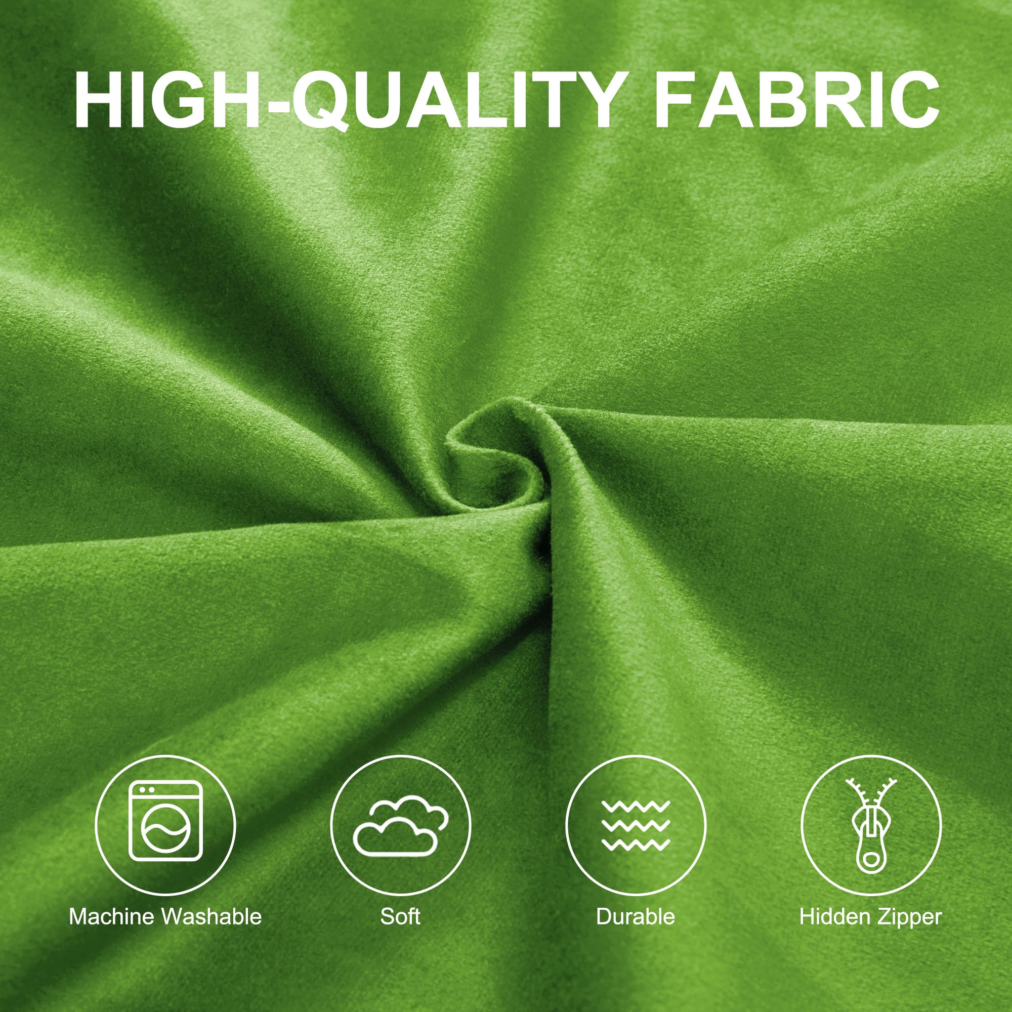 Bean Bag Chair Bean Bag Chairs for Adults Giant Bean Chairs with Velvet Cover, Large Bean Bag Chairs for Adults Beanbag Chair for Living Room, Bedroom (Lime, 3FT)