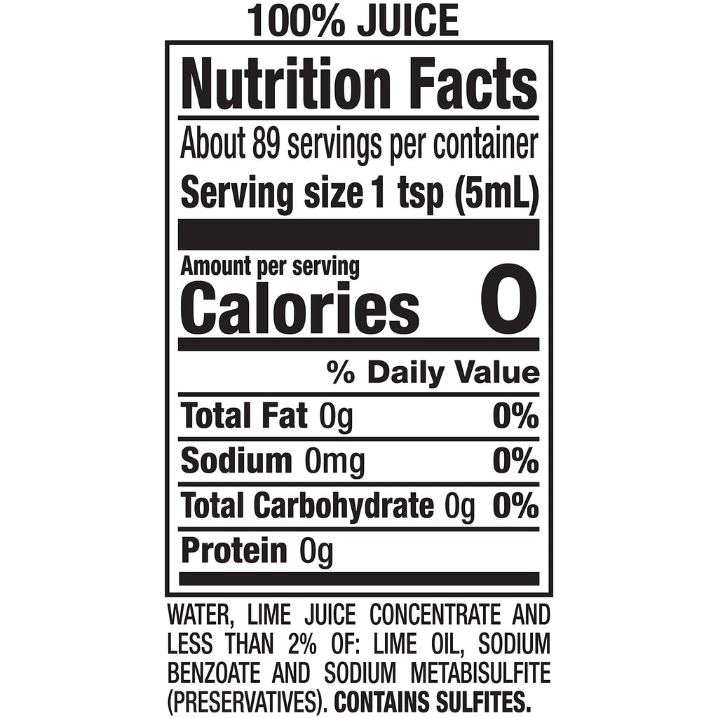 ReaLime 100% Lime Juice from Concentrate 15 oz