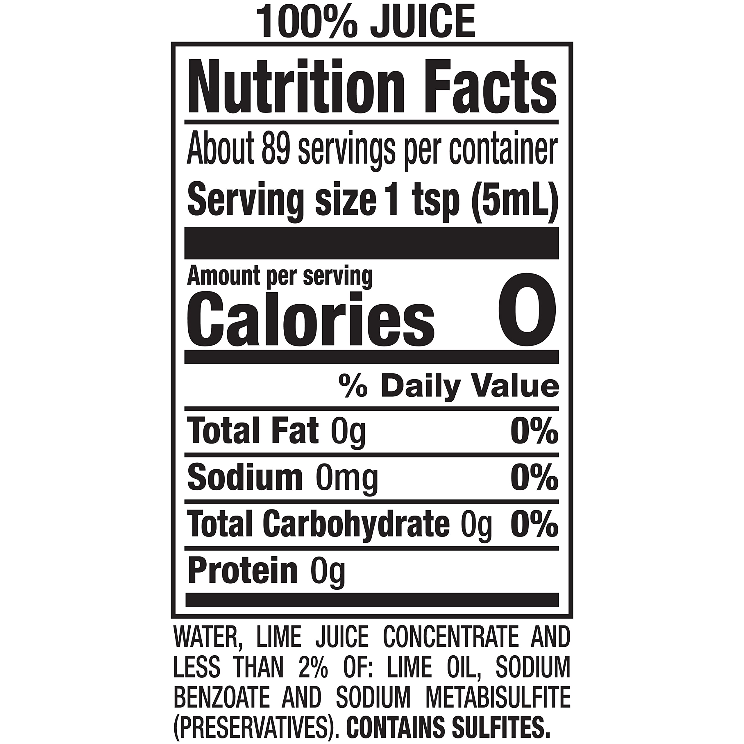 ReaLime 100% Lime Juice from Concentrate 15 oz