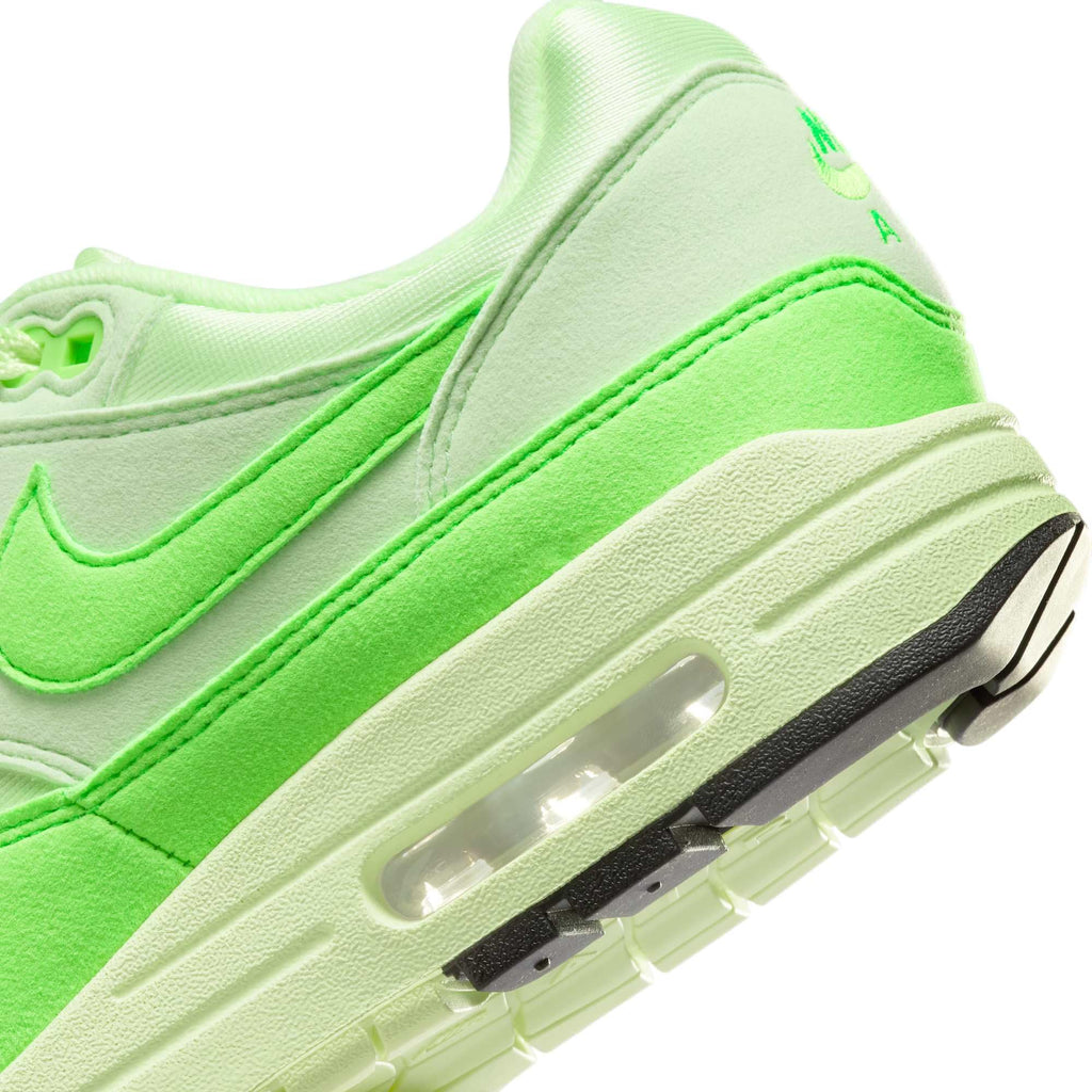 Nike Women's Air Max 1 '87 Shoes, Vapor Green/Barely Volt/Black/Green Strike, Size 7